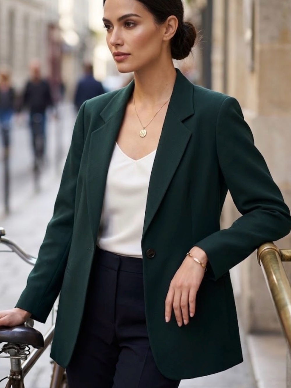 Sag Harbor Wool Blazer Jacket Size 12 Black Classic Career Workwear